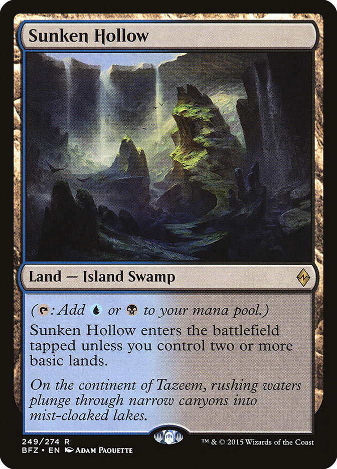 Sunken Hollow [Battle for Zendikar] | Fandemonia Ltd