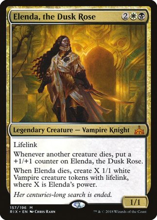 Elenda, the Dusk Rose [Rivals of Ixalan] | Fandemonia Ltd