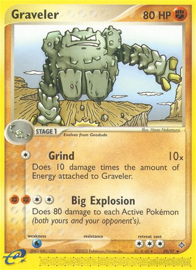 Graveler (29/97) [EX: Dragon] | Fandemonia Ltd
