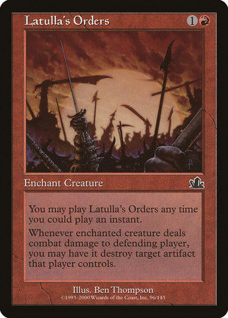 Latulla's Orders [Prophecy] | Fandemonia Ltd