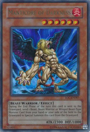 Manticore of Darkness [IOC-EN067] Ultra Rare | Fandemonia Ltd