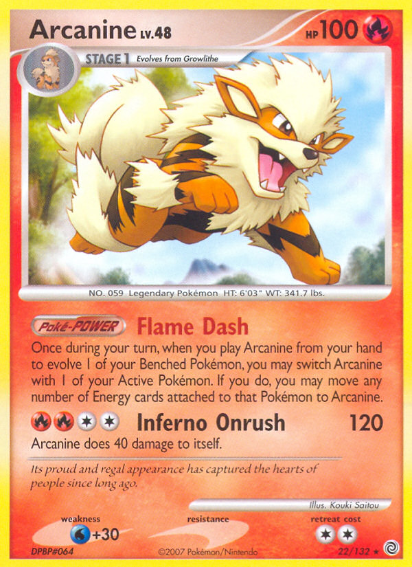 Arcanine (22/132) [Diamond & Pearl: Secret Wonders] | Fandemonia Ltd