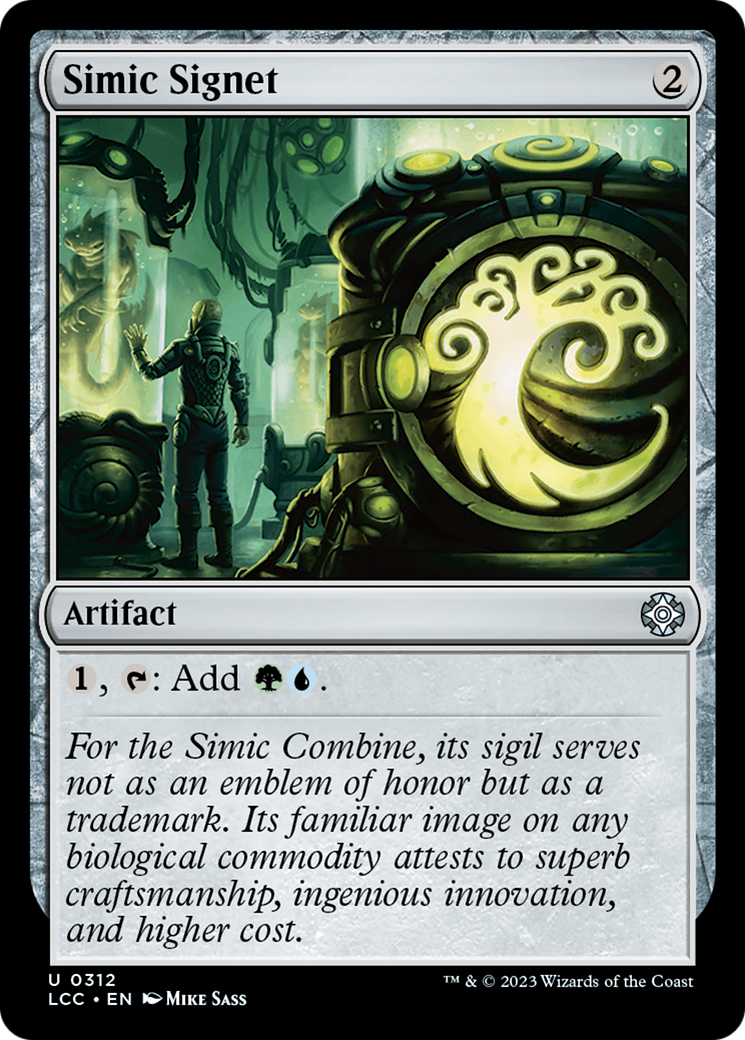 Simic Signet [The Lost Caverns of Ixalan Commander] | Fandemonia Ltd