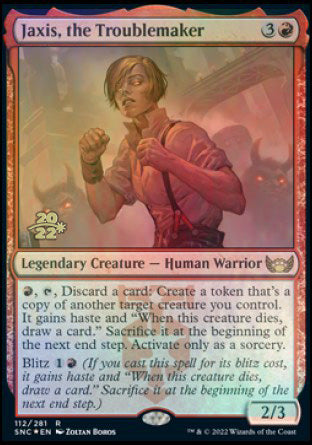 Jaxis, the Troublemaker [Streets of New Capenna Prerelease Promos] | Fandemonia Ltd