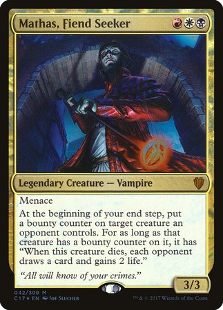 Mathas, Fiend Seeker [Commander 2017] | Fandemonia Ltd