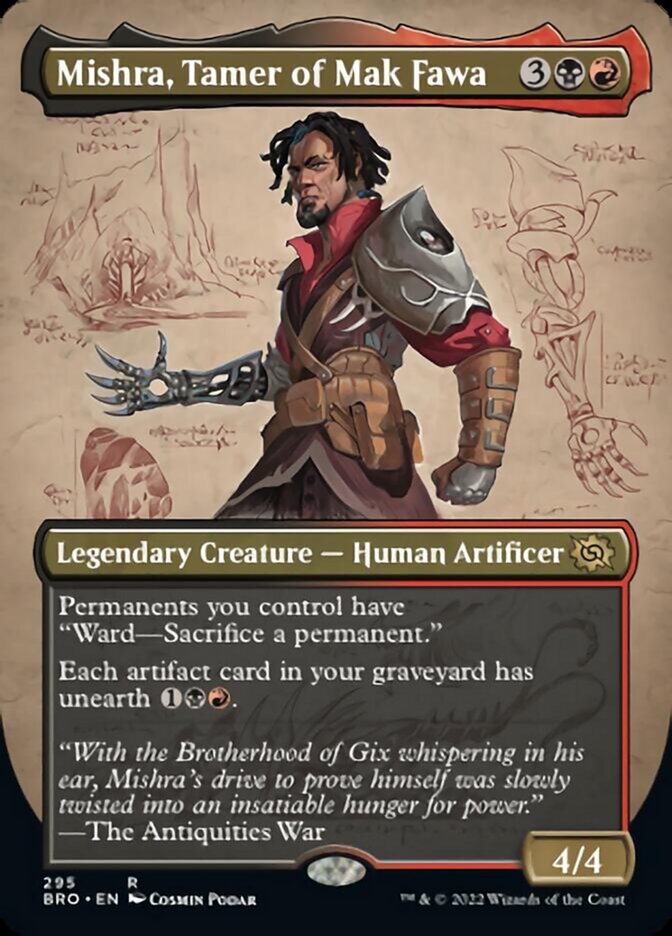 Mishra, Tamer of Mak Fawa (Borderless Alternate Art) [The Brothers' War] | Fandemonia Ltd