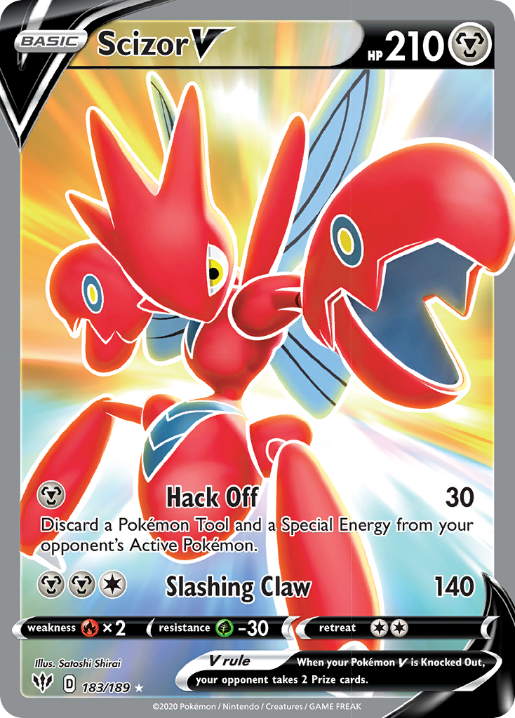 Scizor V (183/189) [Sword & Shield: Darkness Ablaze] | Fandemonia Ltd