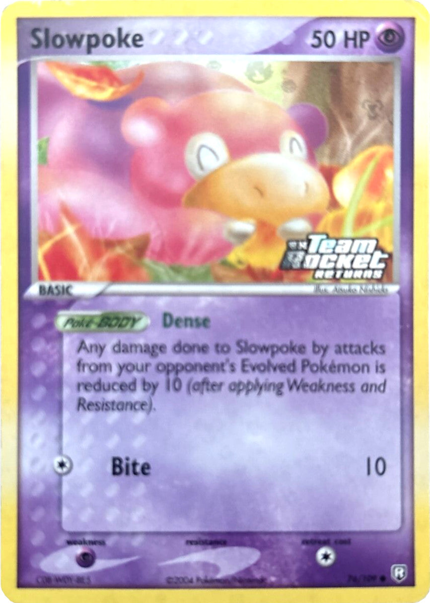 Slowpoke (76/109) (Stamped) [EX: Team Rocket Returns] | Fandemonia Ltd