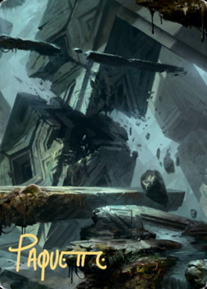 Swamp 3 Art Card (Gold-Stamped Signature) [Zendikar Rising Art Series] | Fandemonia Ltd