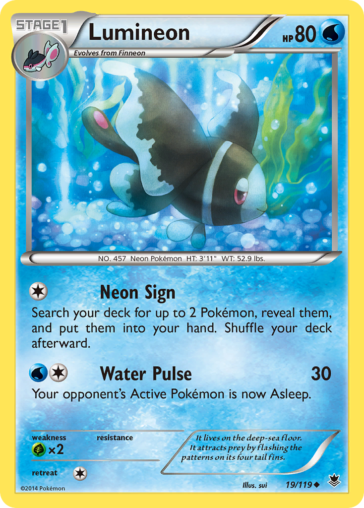 Lumineon (19/119) [XY: Phantom Forces] | Fandemonia Ltd