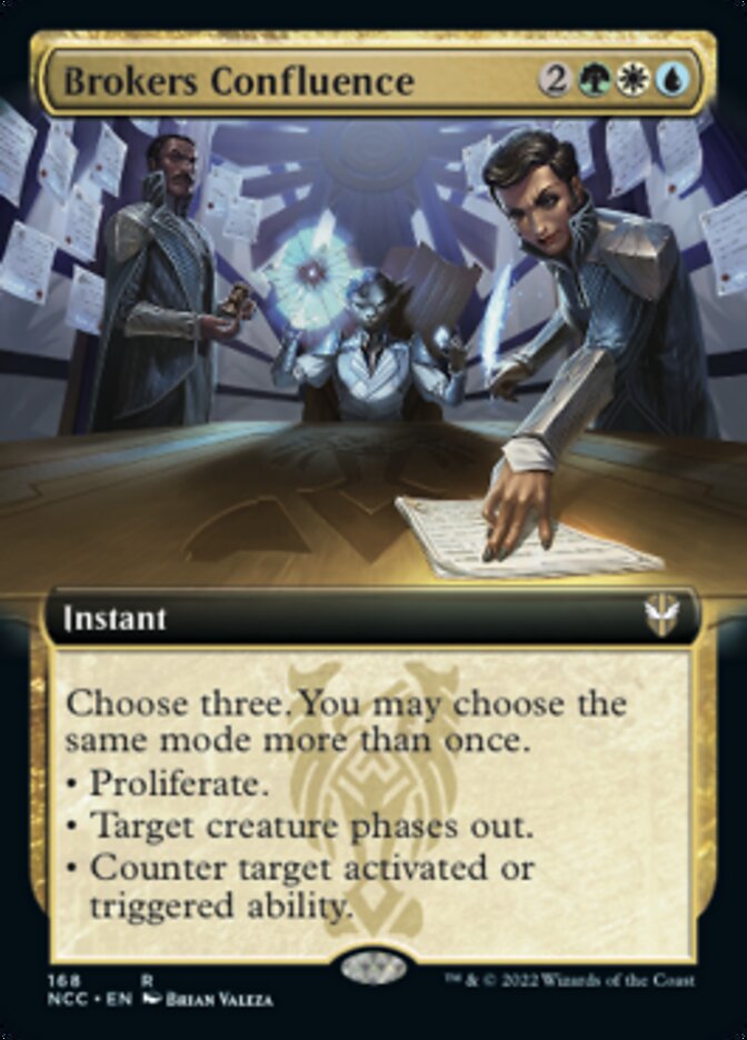 Brokers Confluence (Extended Art) [Streets of New Capenna Commander] | Fandemonia Ltd