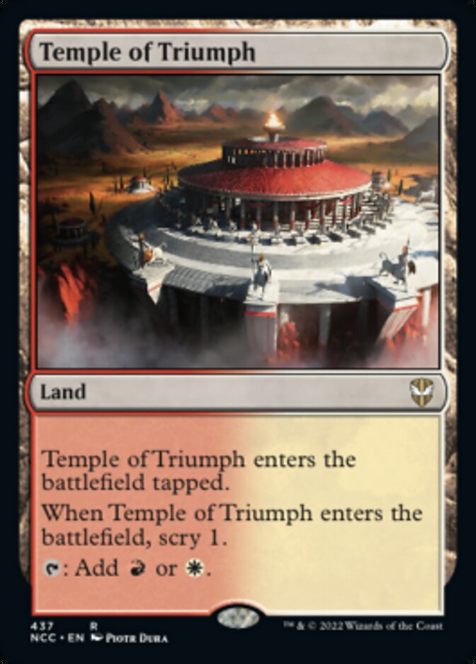 Temple of Triumph [Streets of New Capenna Commander] | Fandemonia Ltd