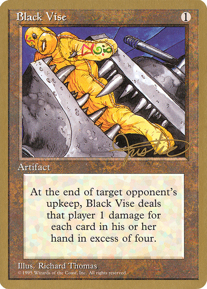 Black Vise (Mark Justice) [Pro Tour Collector Set] | Fandemonia Ltd