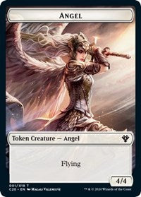 Angel // Elemental (010) Double-sided Token [Commander 2020 Tokens] | Fandemonia Ltd