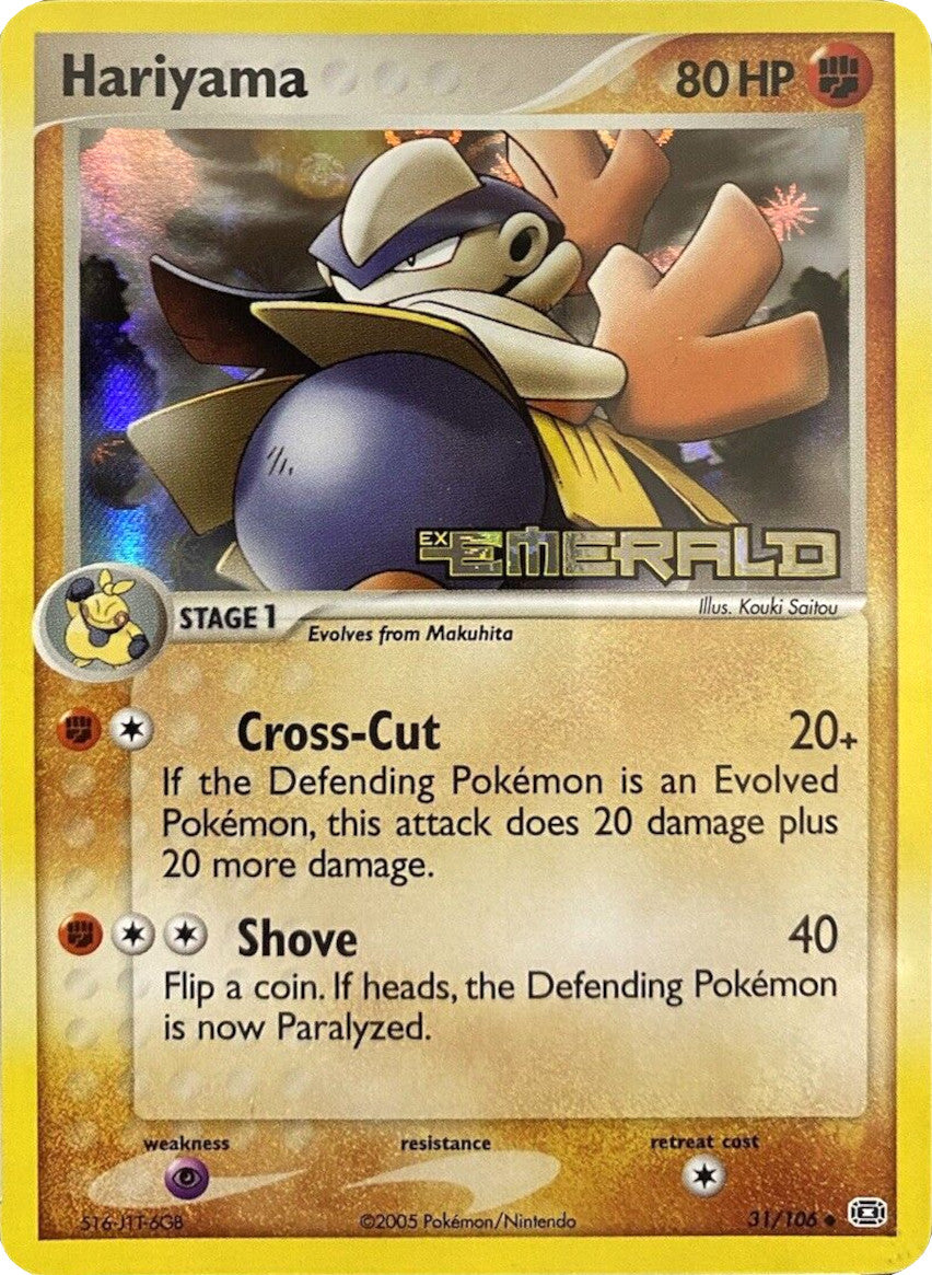 Hariyama (31/106) (Stamped) [EX: Emerald] | Fandemonia Ltd