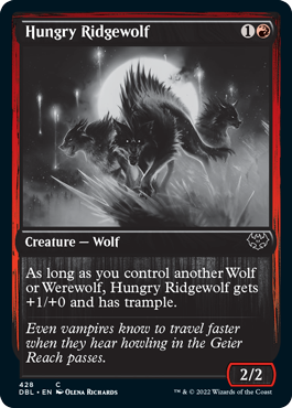 Hungry Ridgewolf [Innistrad: Double Feature] | Fandemonia Ltd