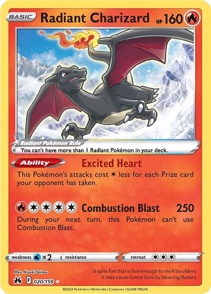 Radiant Charizard (020/159) [Sword & Shield: Crown Zenith] | Fandemonia Ltd