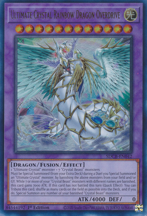 Ultimate Crystal Rainbow Dragon Overdrive [SDCB-EN042] Ultra Rare | Fandemonia Ltd