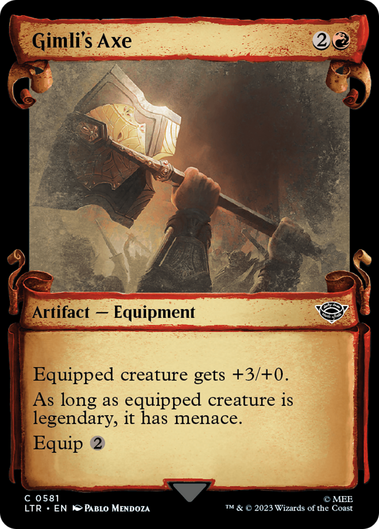 Gimli's Axe [The Lord of the Rings: Tales of Middle-Earth Showcase Scrolls] | Fandemonia Ltd