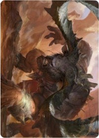 Moraug, Fury of Akoum Art Card [Zendikar Rising Art Series] | Fandemonia Ltd