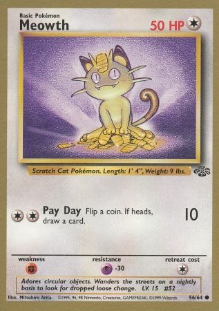 Meowth (56/64) (Gold Bordered Promo) [Jungle Unlimited] | Fandemonia Ltd