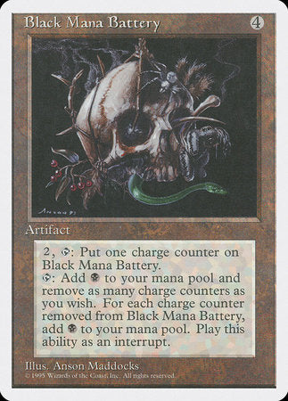 Black Mana Battery [Fourth Edition] | Fandemonia Ltd