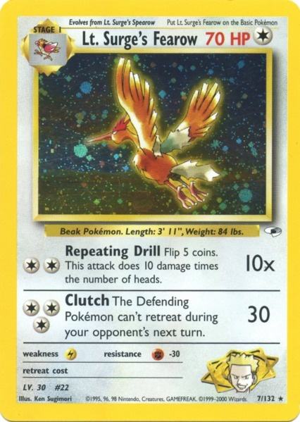 Lt. Surge's Fearow (7/132) [Gym Heroes Unlimited] | Fandemonia Ltd