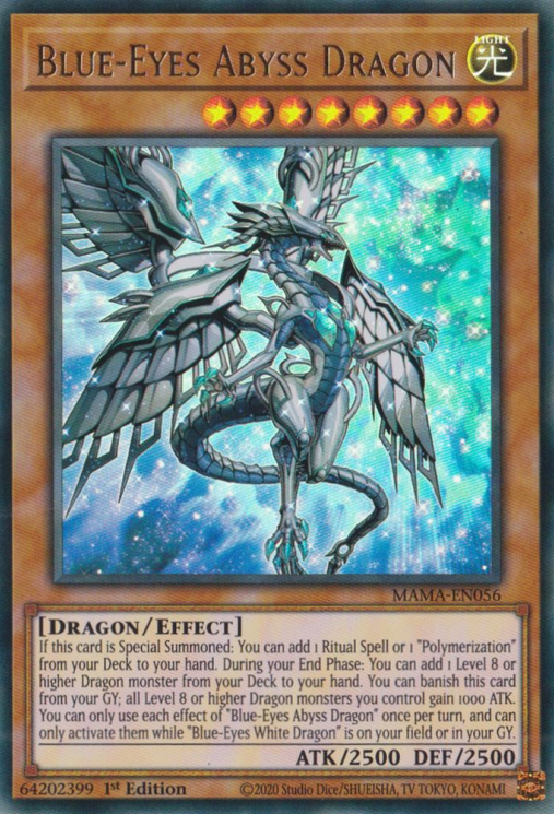 Blue-Eyes Abyss Dragon [MAMA-EN056] Ultra Rare | Fandemonia Ltd