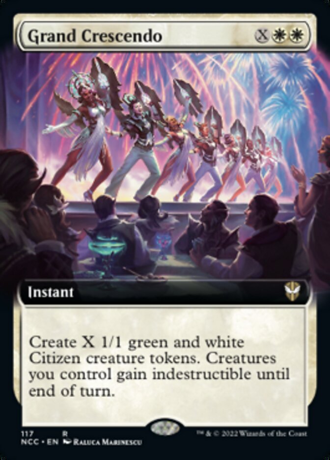 Grand Crescendo (Extended Art) [Streets of New Capenna Commander] | Fandemonia Ltd