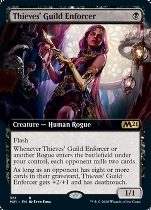 Thieves' Guild Enforcer (Extended Art) [Core Set 2021] | Fandemonia Ltd