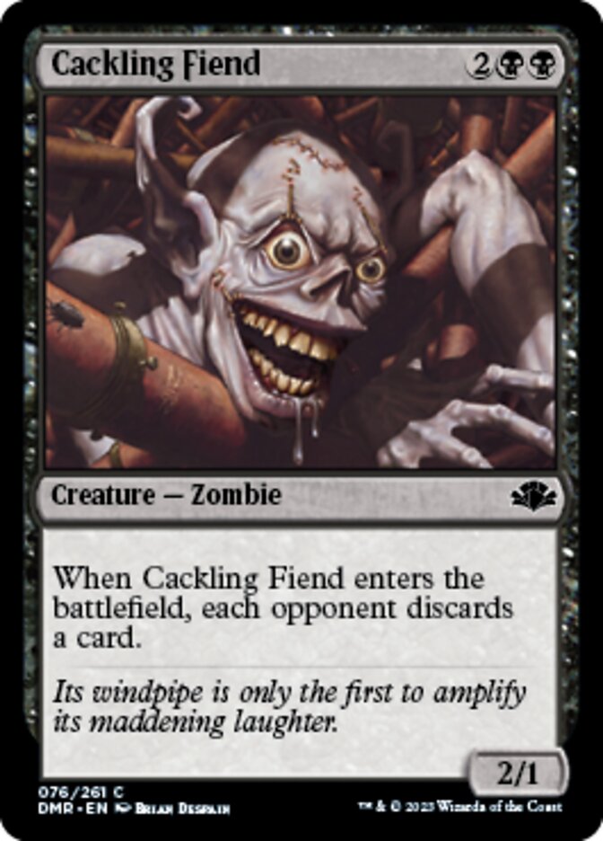 Cackling Fiend [Dominaria Remastered] | Fandemonia Ltd