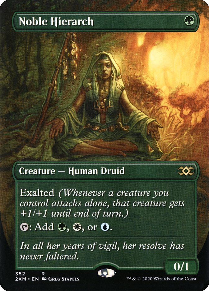 Noble Hierarch (Borderless) [Double Masters] | Fandemonia Ltd