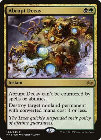 Abrupt Decay [Modern Masters 2017] | Fandemonia Ltd