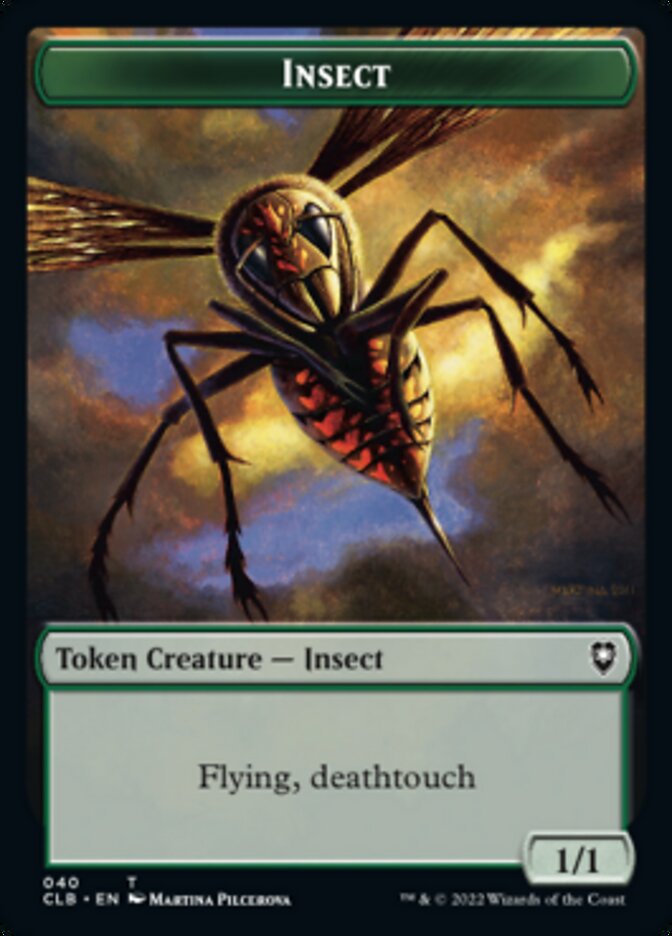 Spider // Insect Double-sided Token [Commander Legends: Battle for Baldur's Gate Tokens] | Fandemonia Ltd