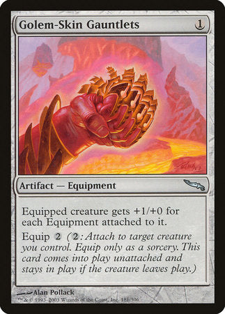Golem-Skin Gauntlets [Mirrodin] | Fandemonia Ltd
