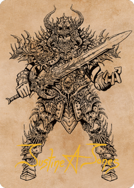 Sarevok, Deathbringer Art Card (Gold-Stamped Signature) [Commander Legends: Battle for Baldur's Gate Art Series] | Fandemonia Ltd