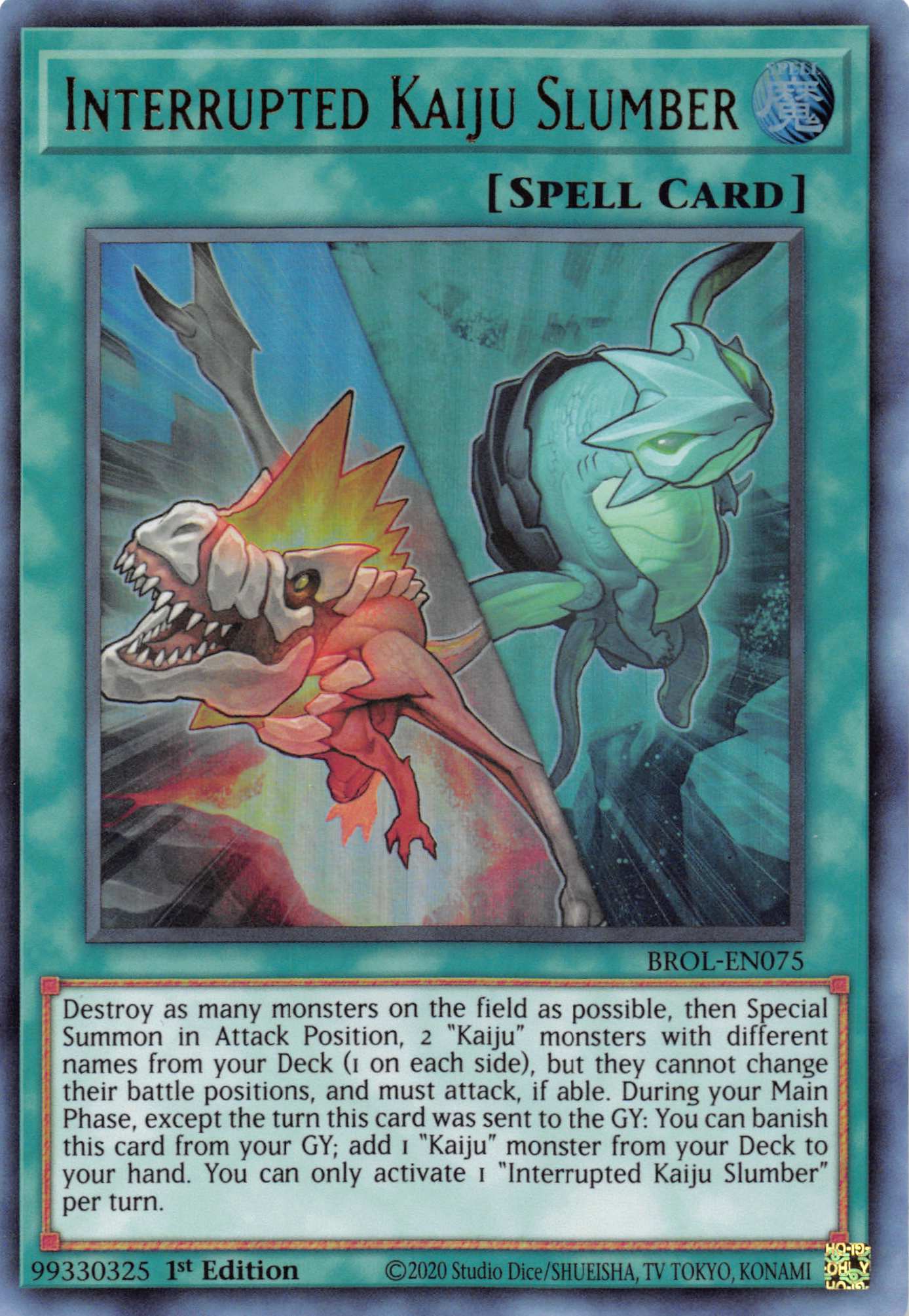 Interrupted Kaiju Slumber [BROL-EN075] Ultra Rare | Fandemonia Ltd