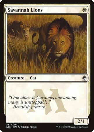 Savannah Lions [Masters 25] | Fandemonia Ltd