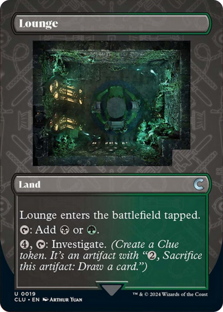 Lounge (Borderless) [Ravnica: Clue Edition] | Fandemonia Ltd