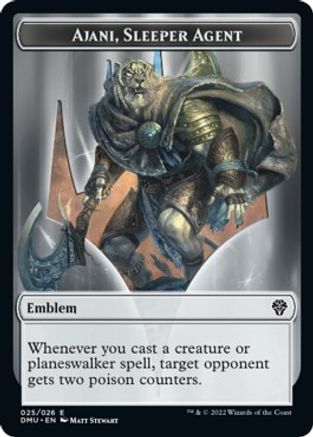 Ajani, Sleeper Agent Emblem [Dominaria United Tokens] | Fandemonia Ltd