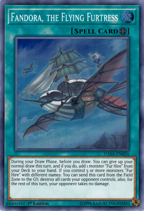 Fandora, the Flying Furtress [DASA-EN024] Super Rare | Fandemonia Ltd