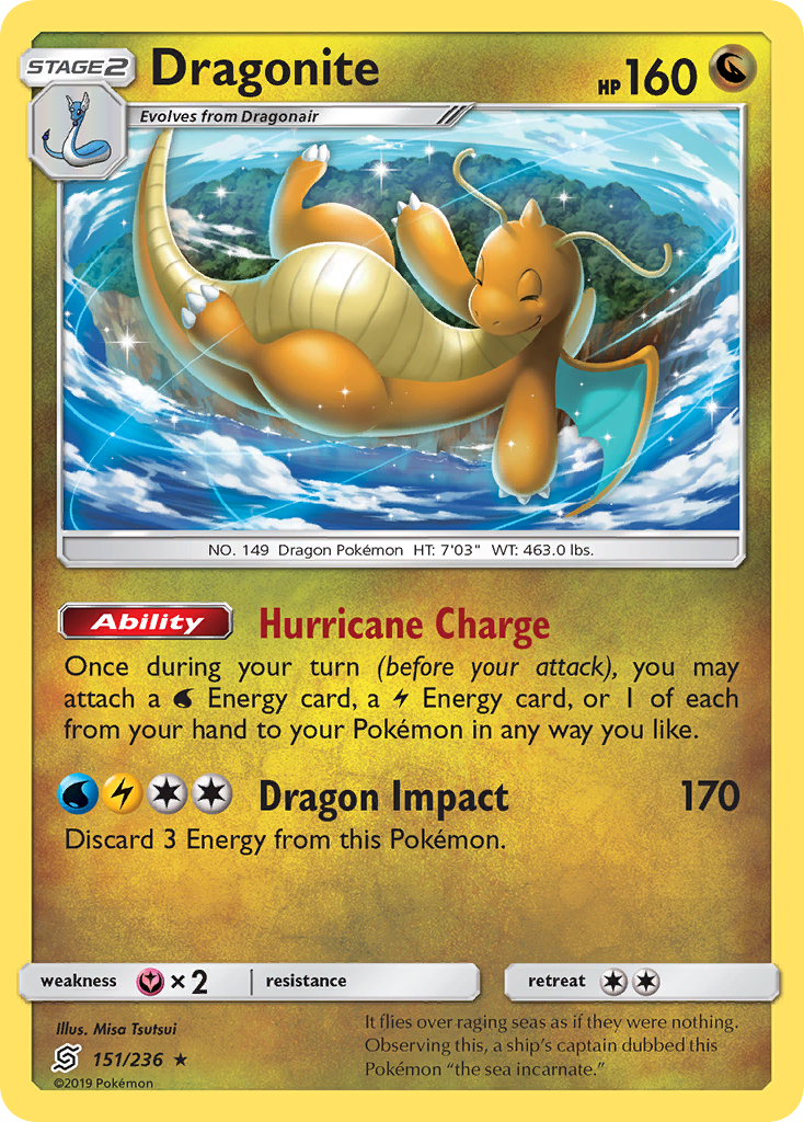 Dragonite (151/236) (Cosmos Holo) [Sun & Moon: Unified Minds] | Fandemonia Ltd