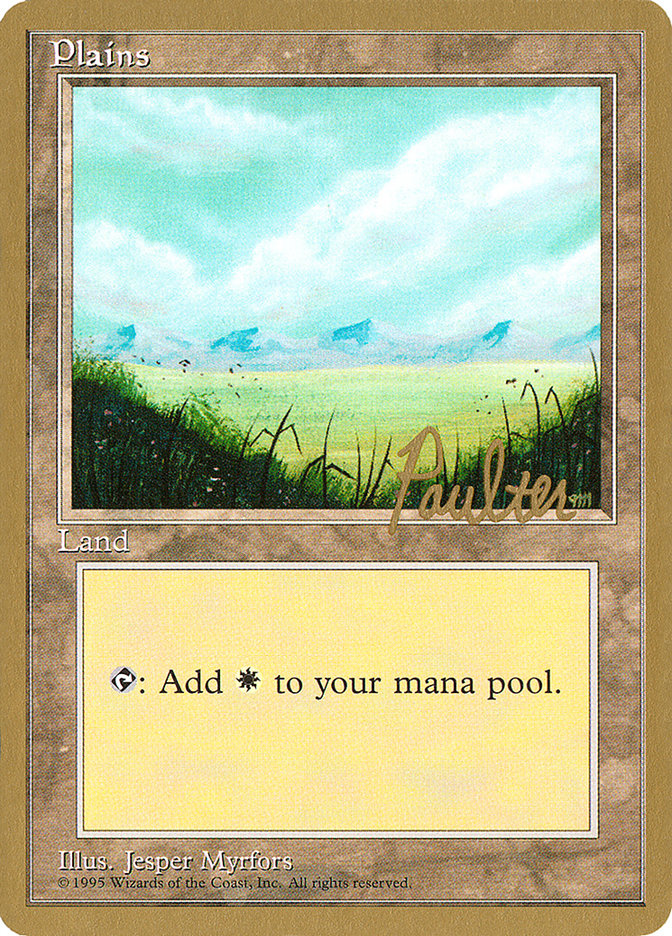 Plains (pp366) (Preston Poulter) [Pro Tour Collector Set] | Fandemonia Ltd