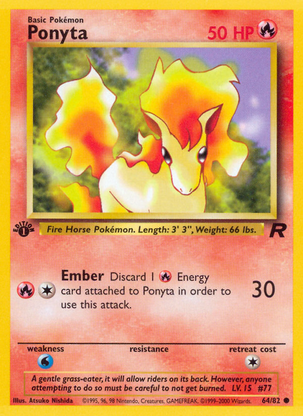 Ponyta (64/82) [Team Rocket 1st Edition] | Fandemonia Ltd