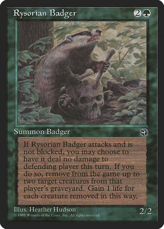 Rysorian Badger [Homelands] | Fandemonia Ltd