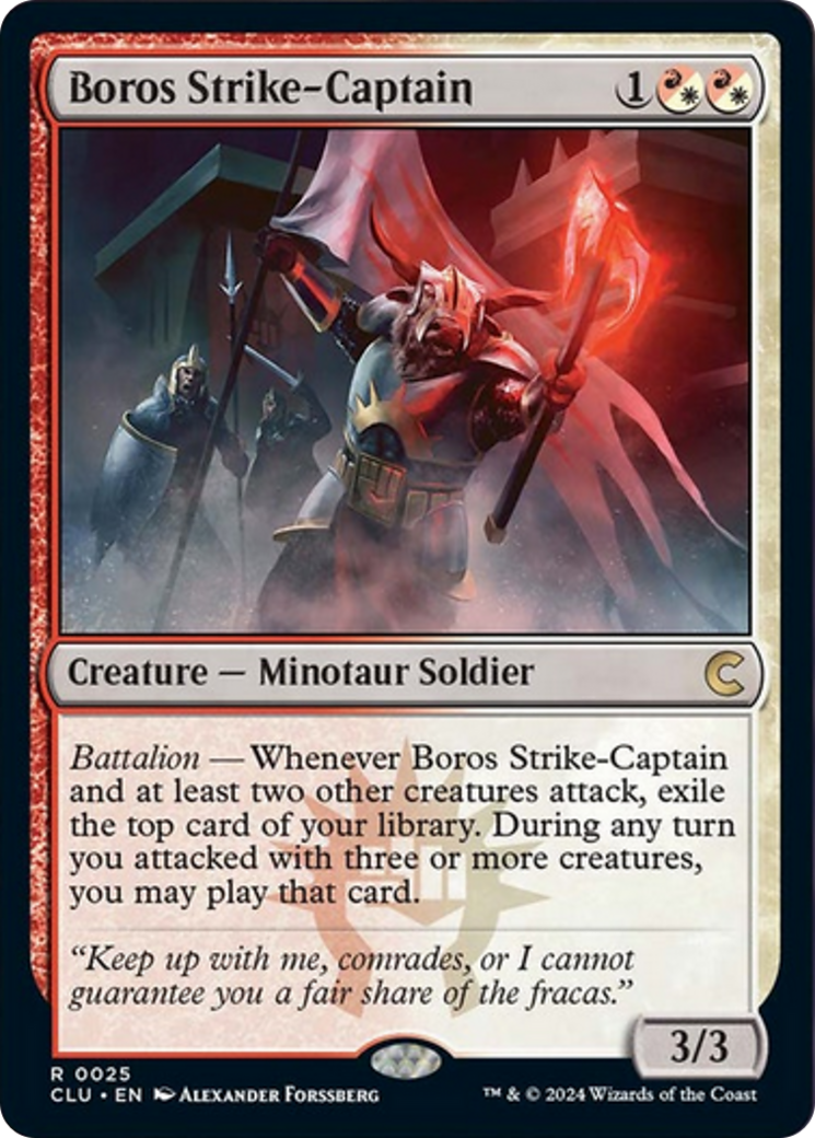 Boros Strike-Captain [Ravnica: Clue Edition] | Fandemonia Ltd