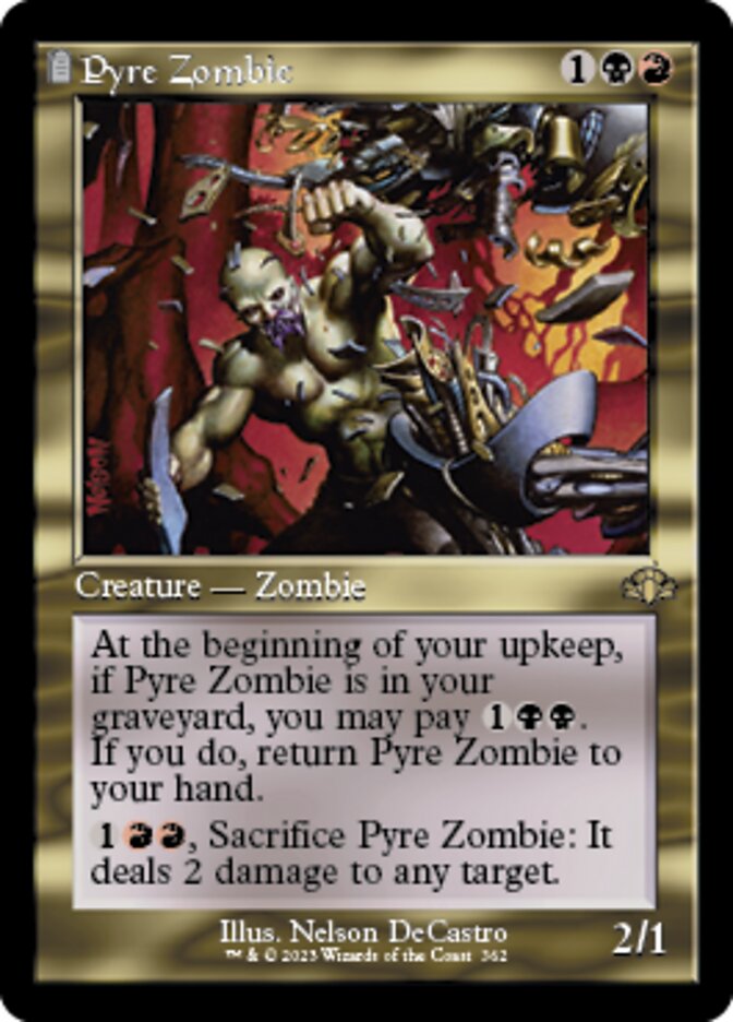 Pyre Zombie (Retro) [Dominaria Remastered] | Fandemonia Ltd