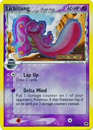 Lickitung (19/101) (Delta Species) (Stamped) [EX: Dragon Frontiers] | Fandemonia Ltd