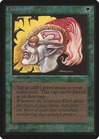 Llanowar Elves [Limited Edition Beta] | Fandemonia Ltd
