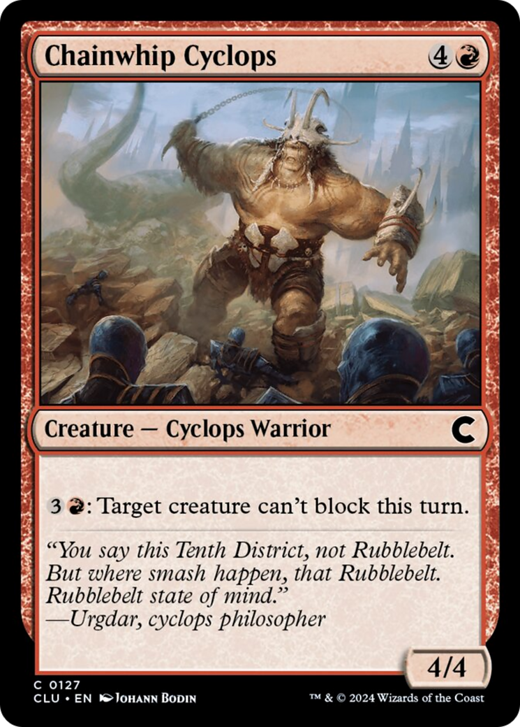 Chainwhip Cyclops [Ravnica: Clue Edition] | Fandemonia Ltd